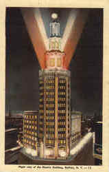 Night View Of The Electric Building Postcard