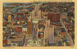 Aerial View Of Down Town And Civic Center Buffalo, NY Postcard Postcard