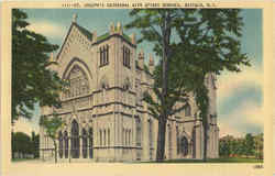 Joseph's Cathedral With Spires Removed Postcard