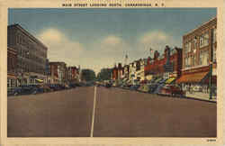 Main Street Looking South Postcard