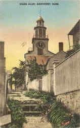 Stone Alley Nantucket, MA Postcard Postcard