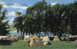 South Shore Camp Grounds Devil's Lake State Park Postcard