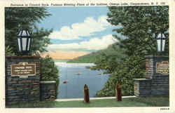 Entrance To Council Rock, Otsego Lake Cooperstown, NY Postcard Postcard