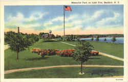 Memorial Park On Lake Erie Dunkirk, NY Postcard Postcard