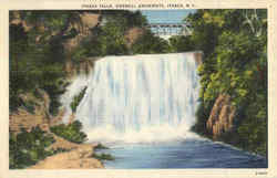 Ithaca Falls, Cornell University New York Postcard Postcard