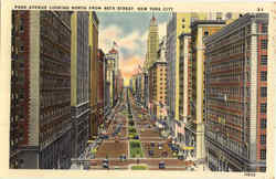 Park Avenue Looking North, 46th Street Postcard