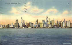 Skyline New York City, NY Postcard Postcard