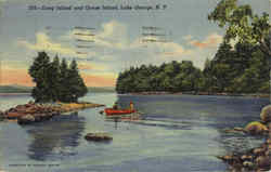 Long Island And Goose Island Postcard