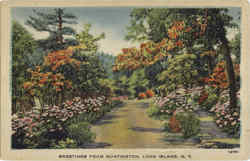 Greetings From Huntington, 1C Postcard