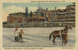 Winter At Lake Placid Club New York Postcard Postcard