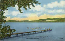 Bathing Beach, Canadarago Lake Postcard