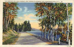 The Birches And New Highway Adirondacks, NY Postcard Postcard