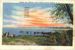 Scene On Oneida Lake Near Sylvan Beach Postcard