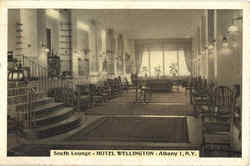 Hotel Wellington, South Lounge Albany, NY Postcard Postcard