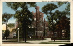 Mrs. Potter Palmer's Residence Chicago, IL Postcard Postcard