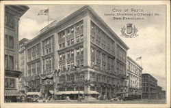 Main Building and Annex, City of Paris San Francisco, CA Postcard Postcard