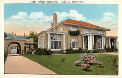 Cressy Residence Modesto, CA Postcard Postcard