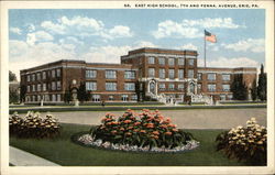 East High School, 7th and Penna. Avenue Erie, PA Postcard Postcard