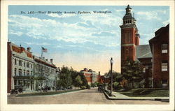 West Riverside Avenue Spokane, WA Postcard Postcard