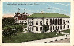 Federal Building and Court House Enid, OK Postcard Postcard