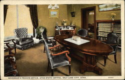 Governor's Private Office, Utah State Capitol Postcard