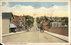 North Howard Street Akron, OH Postcard Postcard