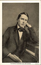 Picture of Stephen Collins Foster Men Postcard Postcard