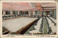 The Famous Rainbow Room and Ice Rink, Hotel Winton Cleveland, OH Postcard Postcard