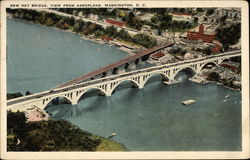 New Key Bridge, View From Aeroplane Washington, DC Washington DC Postcard Postcard