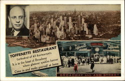 Toffenetti Restaurant New York, NY Postcard Postcard