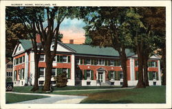 Nurses Home Rockland, ME Postcard Postcard