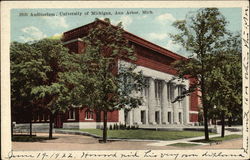 Auditorium, University of Michigan Postcard