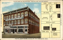 Hotel Northern, 12-18 2nd St., S.E Postcard