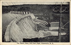 The Badin Dam Albemarle, NC Postcard Postcard