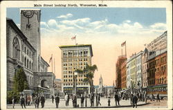 Main Street looking North Postcard