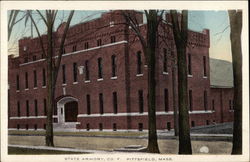 State Armory, Co. F Pittsfield, MA Postcard Postcard