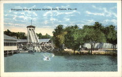 Toboggan Slide at Sulphur Springs Park Tampa, FL Postcard Postcard