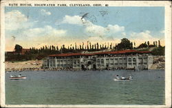 Bath House, Edgewater Park Postcard