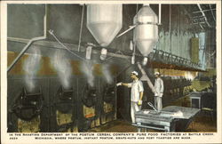 In the Roasting Department of the Postum Cereal Company's Pure Food Factories Battle Creek, MI Postcard Postcard