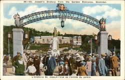 St. Joseph's Oratory from the Garden Entrance Postcard