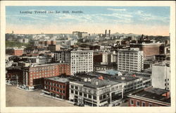 Looking Toward the Ist Hill Seattle, WA Postcard Postcard