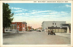 Main Street, Looking South Postcard