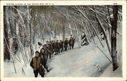 Winter Hiking in the White Mountains Postcard