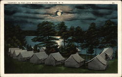 Camping in the Lake Winnipesaukee Region, N.H New Hampshire Postcard Postcard