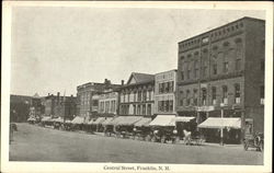 Central Street Franklin, NH Postcard Postcard