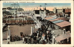 Paragon Park Nantasket Beach, MA Postcard Postcard