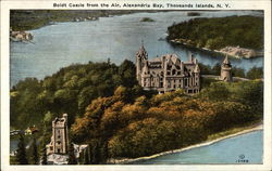 Boldt Castle from the Air, Alexandria Bay Thousand Islands, NY Postcard Postcard