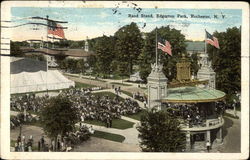 Band Stand, Edgerton Park Rochester, NY Postcard Postcard