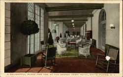 A Delightful Place for Tea, at the Gedney Farm Hotel White Plains, NY Postcard Postcard