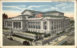 Public Library New York City, NY Postcard Postcard